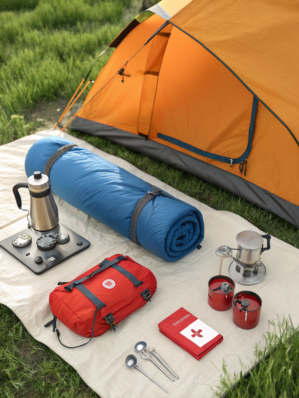 Curated camping gear bundle set